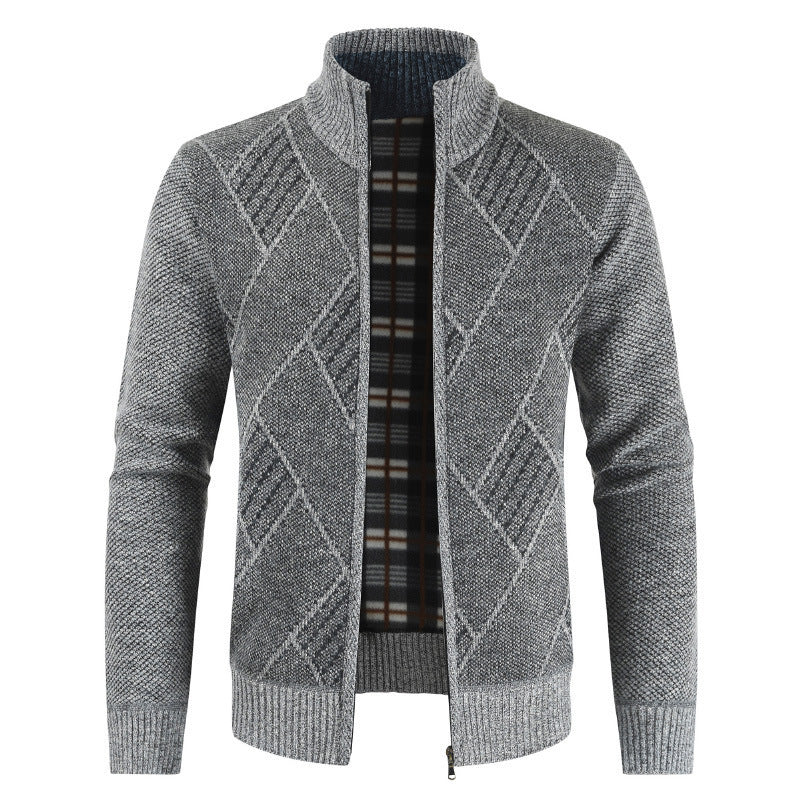 Men Casual Turtleneck Cardigan