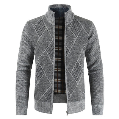 Men Casual Turtleneck Cardigan