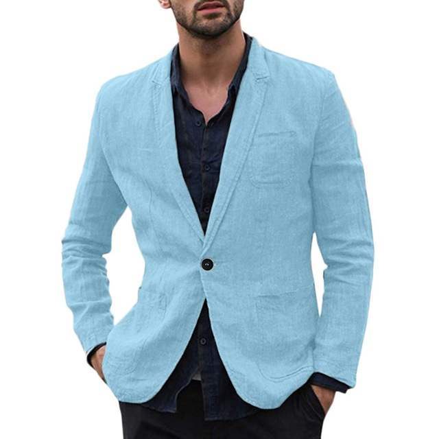 Single Button Loose Blazer