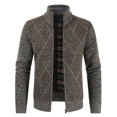 Men Casual Turtleneck Cardigan