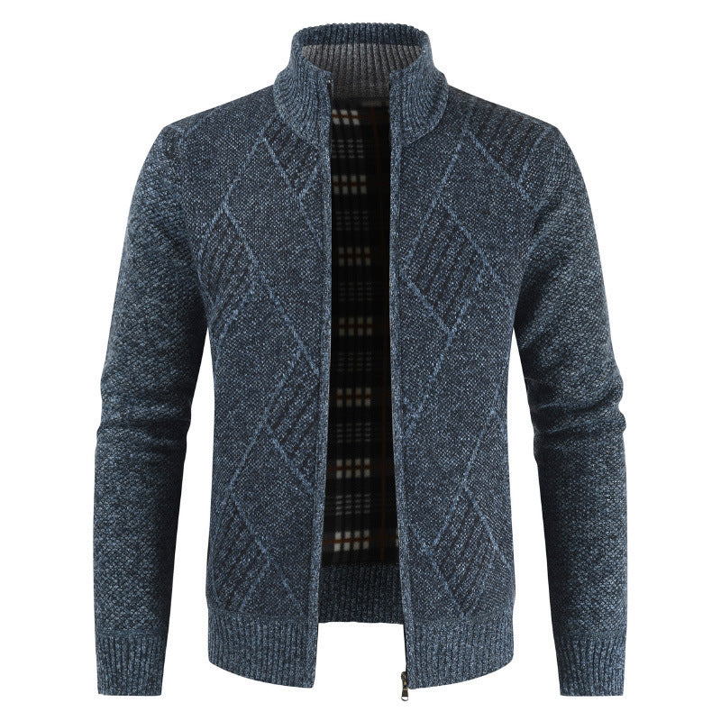 Men Casual Turtleneck Cardigan