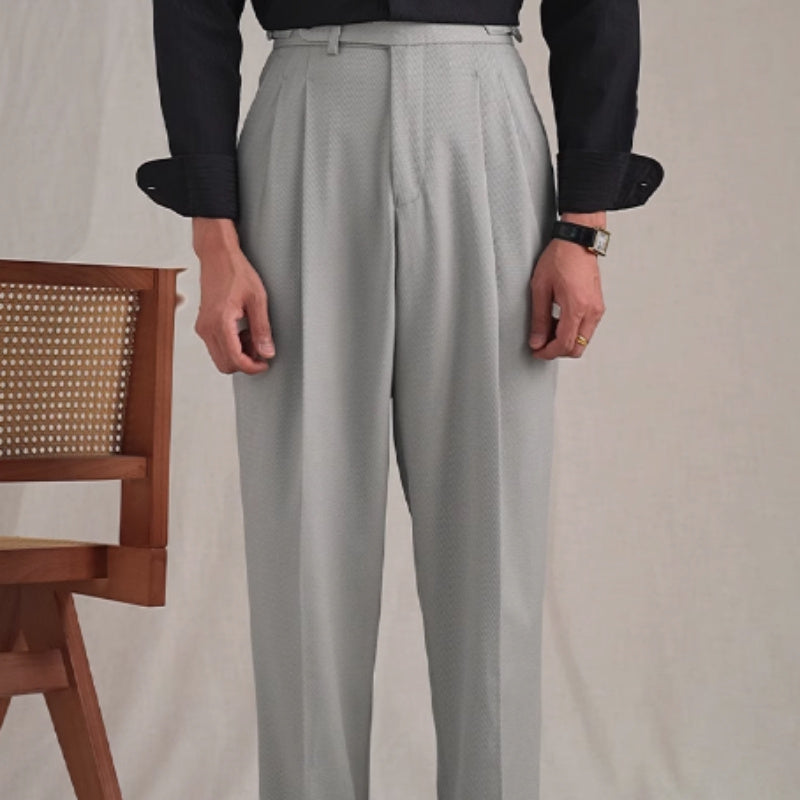 Italian Twill Loose Suit Pants