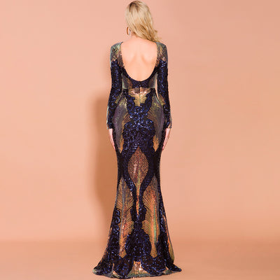 Midnight Champagne Dress