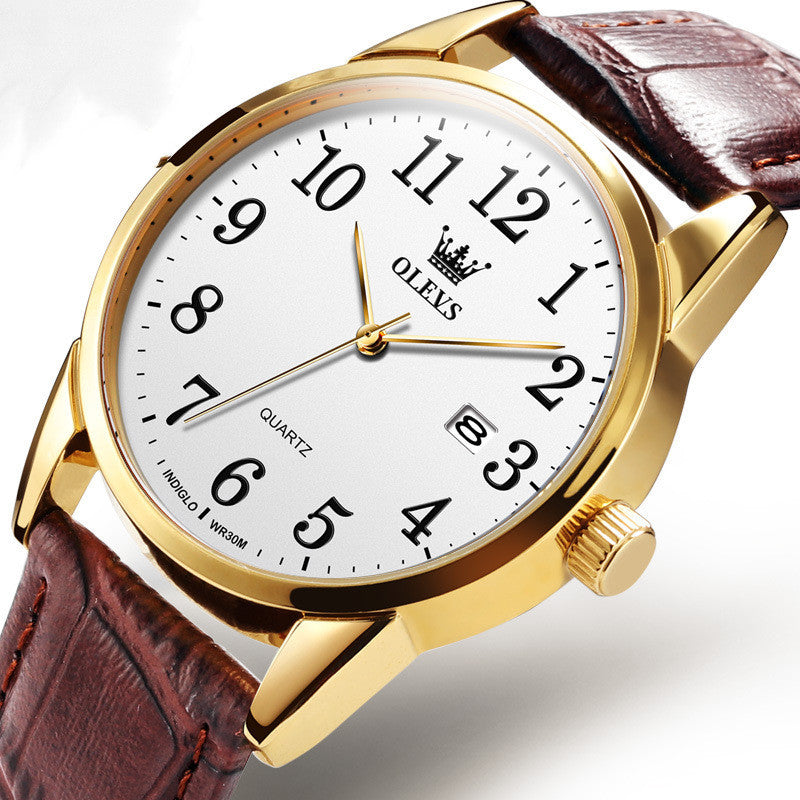 Sophistaire Executive Leather Quartz Watch