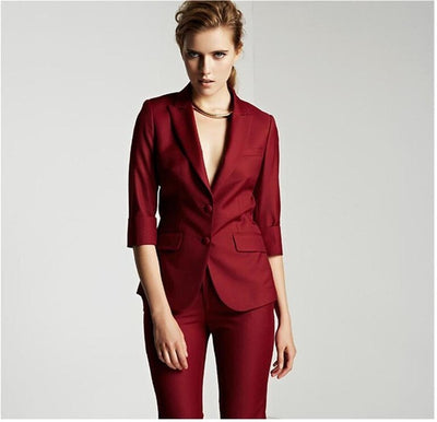 Peak Lapel Women's Suit