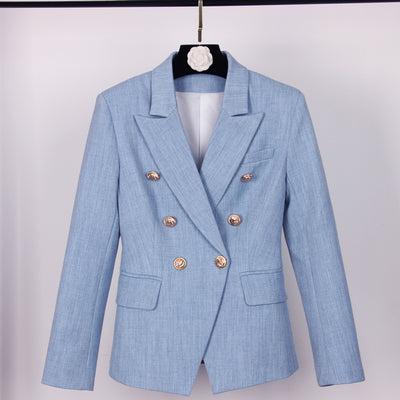 Sophistaire Six-Button Sky Blazer