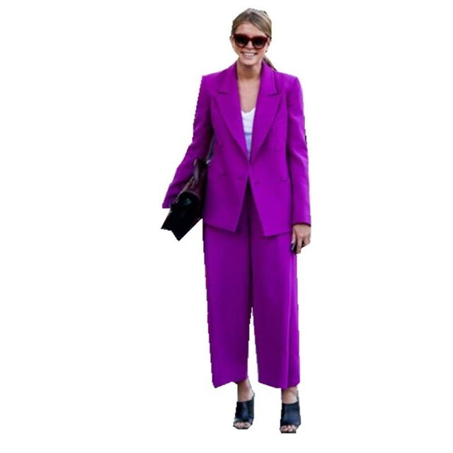 Peak Lapel Women's Suit