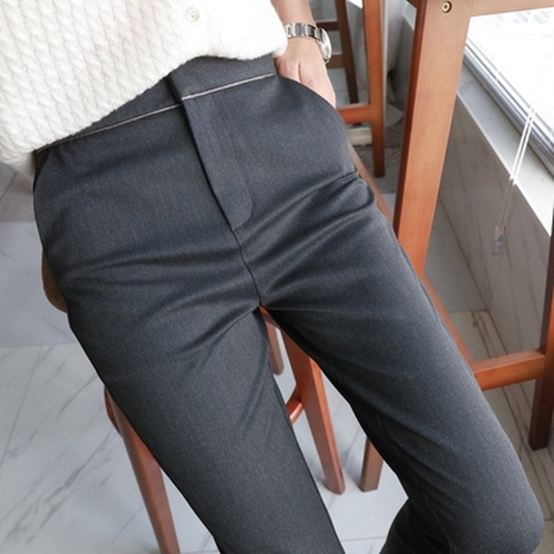 Loose Slim Straight Tube Trousers