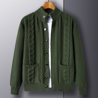 Single-breasted Loose Fitting Cardigan for Men