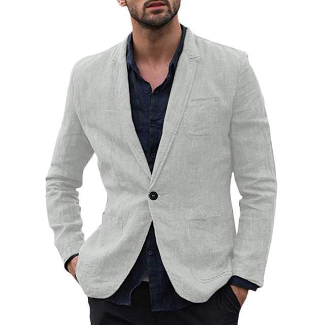 Single Button Loose Blazer