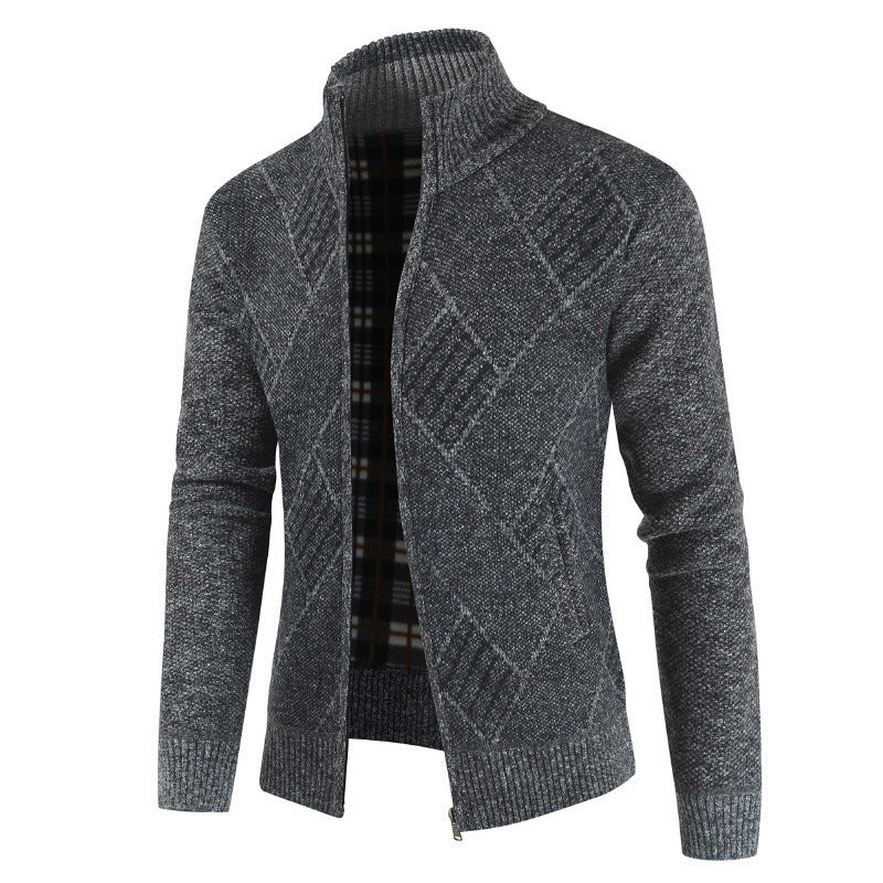 Men Casual Turtleneck Cardigan