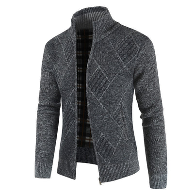 Men Casual Turtleneck Cardigan