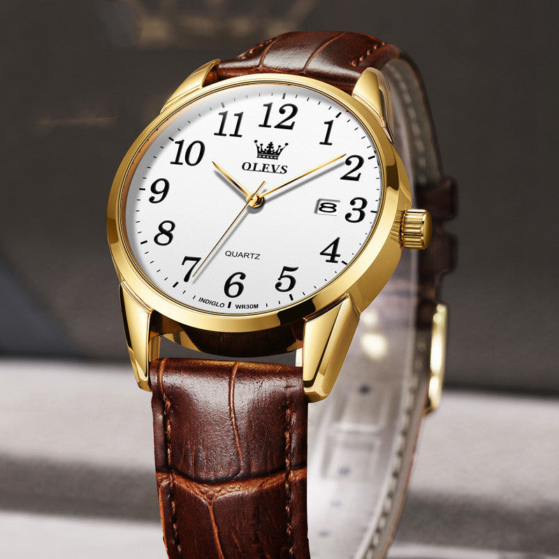 Sophistaire Executive Leather Quartz Watch