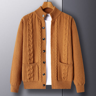 Single-breasted Loose Fitting Cardigan for Men