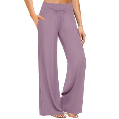 High Waisted Pajama Wide-leg Trousers