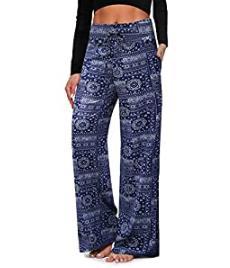 High Waisted Pajama Wide-leg Trousers