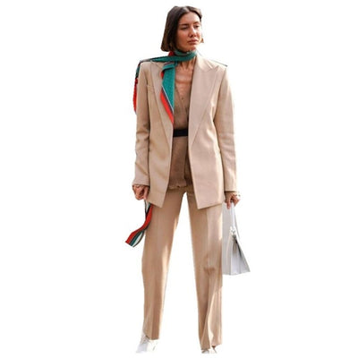 Peak Lapel Women's Suit