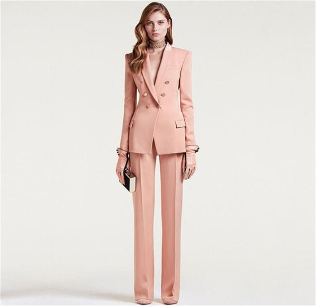 Peak Lapel Women's Suit