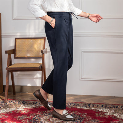 Sophistaire Drawstring Straight-Cut Pants