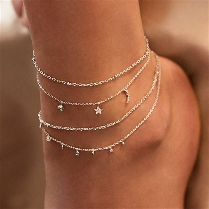 Star Charms Anklet Bracelet